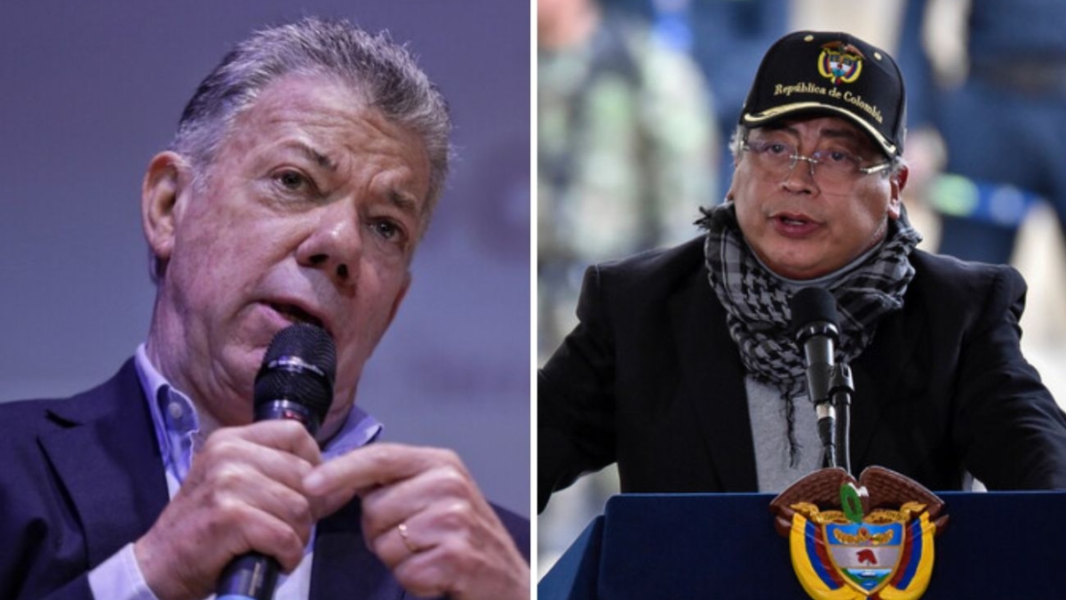 Expresidente Santos dijo no existe el petrosantismo y que no votó ni apoyó a Petro