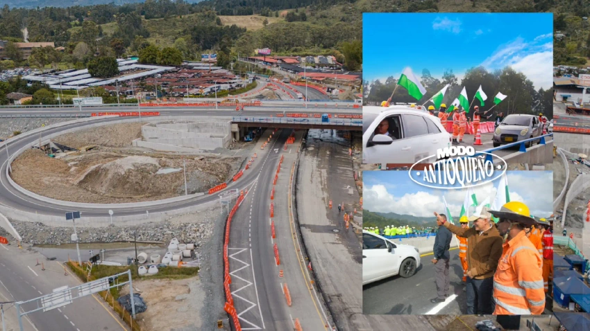 Intercambio vial del aeropuerto José María Córdova ya está al 95 % de ejecución