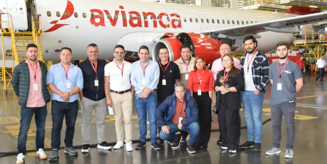 En visita a MRO de Avianca, empresarios del Aburrá Sur validaron su potencial en la cadena aeronáutica